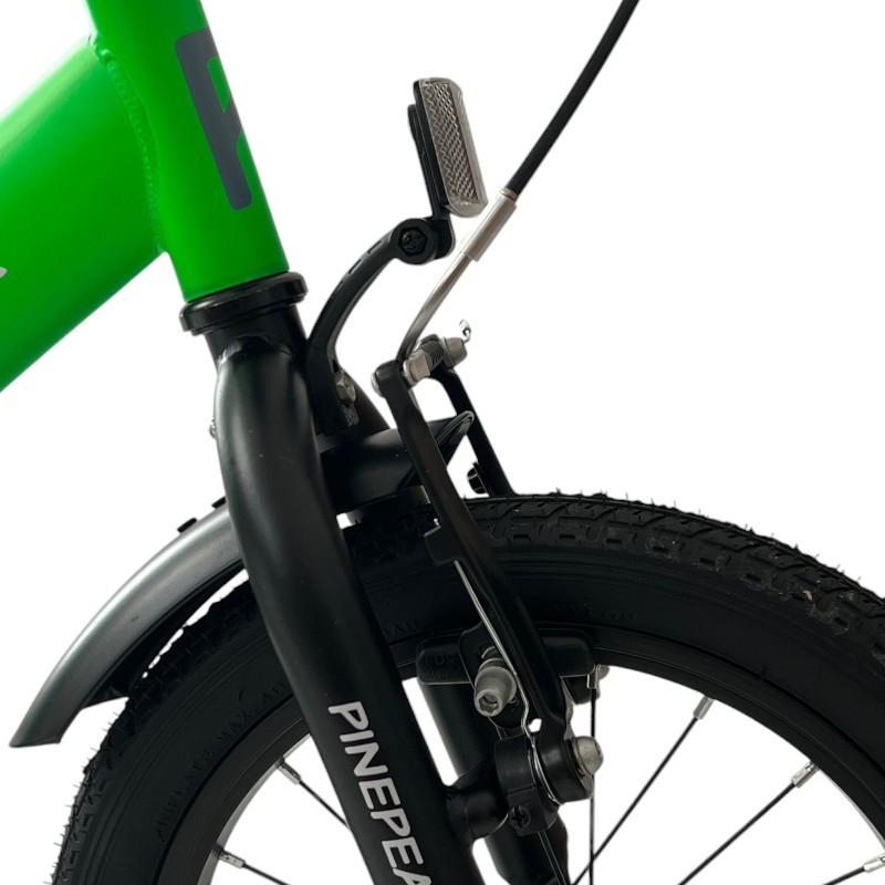 Bicicleta pentru copii Procart Verde 14 inch, roti ajutatoare detasabile, cadru otel 21.5 cm, manere cauciucate, ghidonsa reglabile - 3