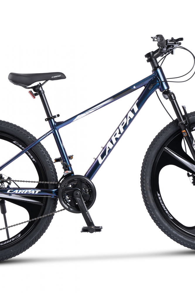 Bicicleta Carpat MTB C26313M AlbastruCameleonAlb, roti 26 inch, inaltime utilizator 150-165 cm, greutate suportata 120 kg - 4