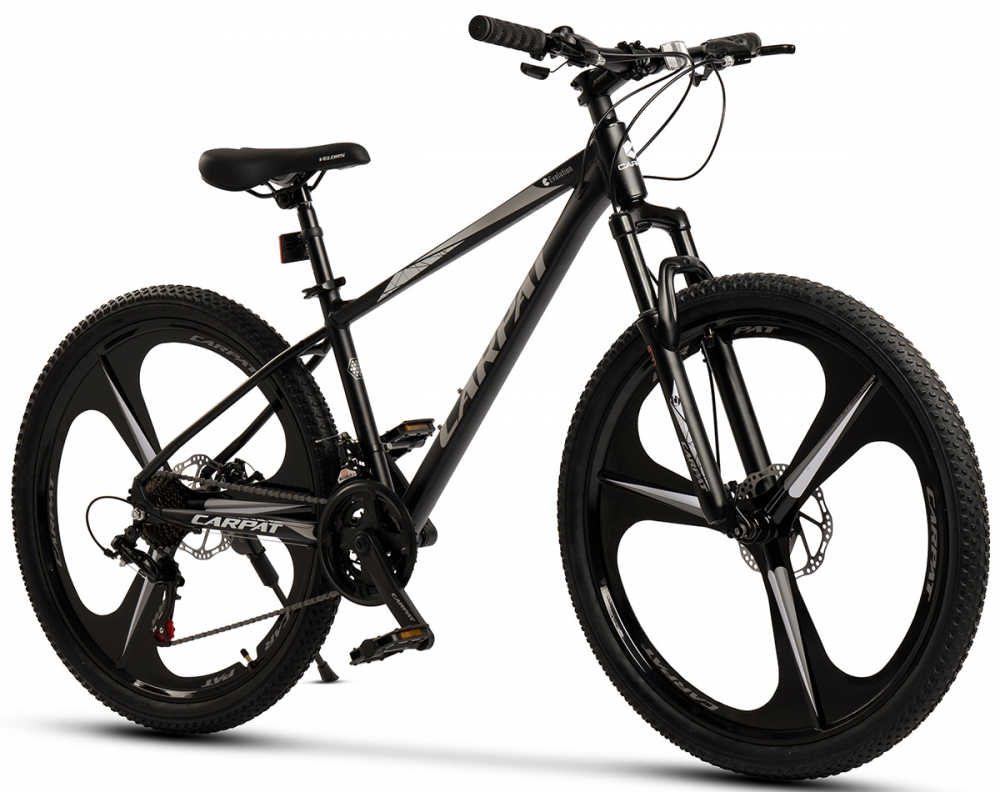 Bicicleta Carpat MTB C26313M NegruGri roti 26 inch inaltime utilizator 150-165 cm greutate suportata 120 kg