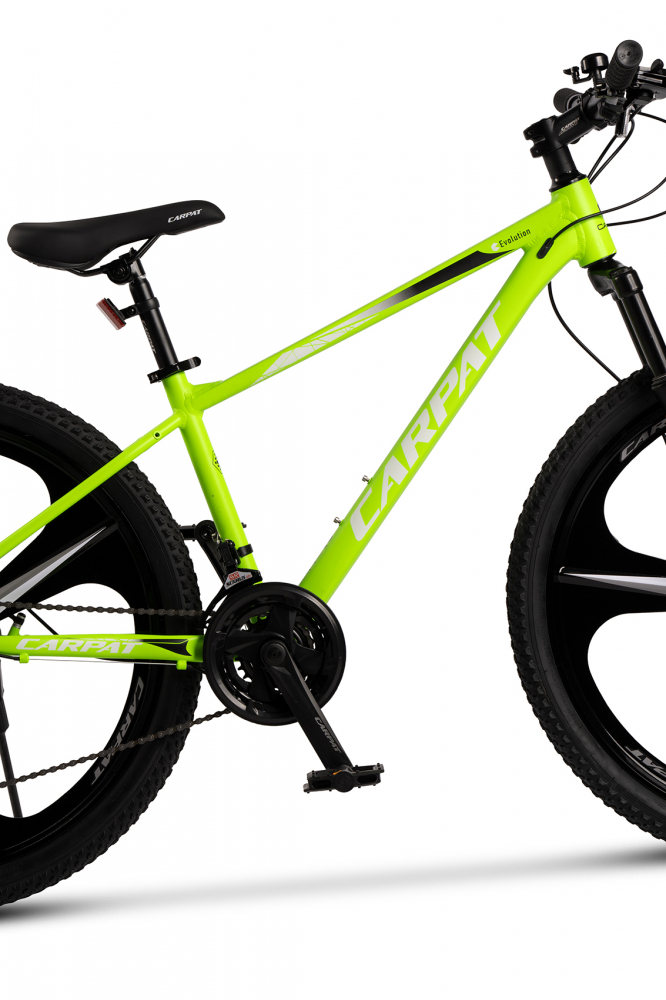 Bicicleta Carpat MTB C26313M VerdeAlb, roti 26 inch, inaltime utilizator 150-165 cm, greutate suportata 120 kg - 5