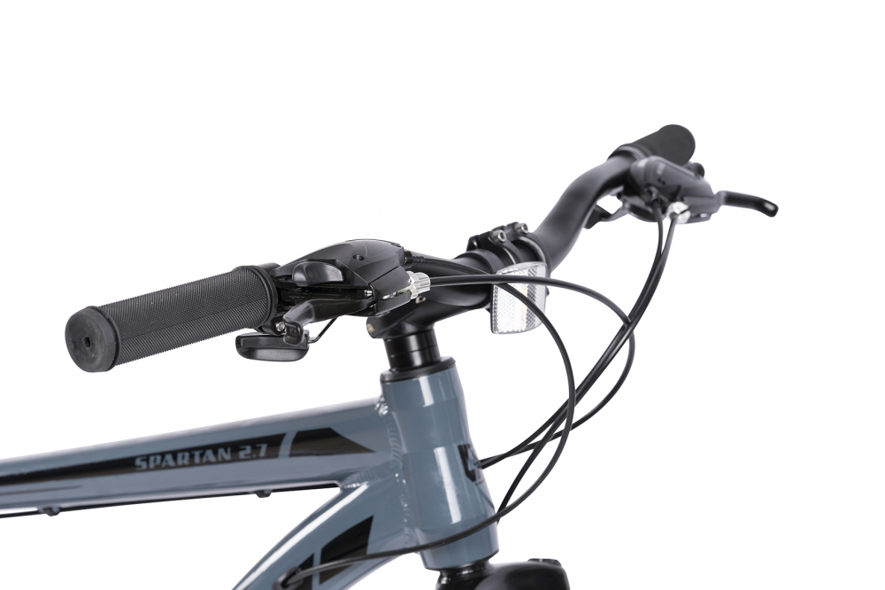 Bicicleta Carpat MTB-HT Spartan C27581A GriNegru, roti 27.5 inch, inaltime utilizator 160-175 cm, greutate suportata 120 kg - 1 | YEO