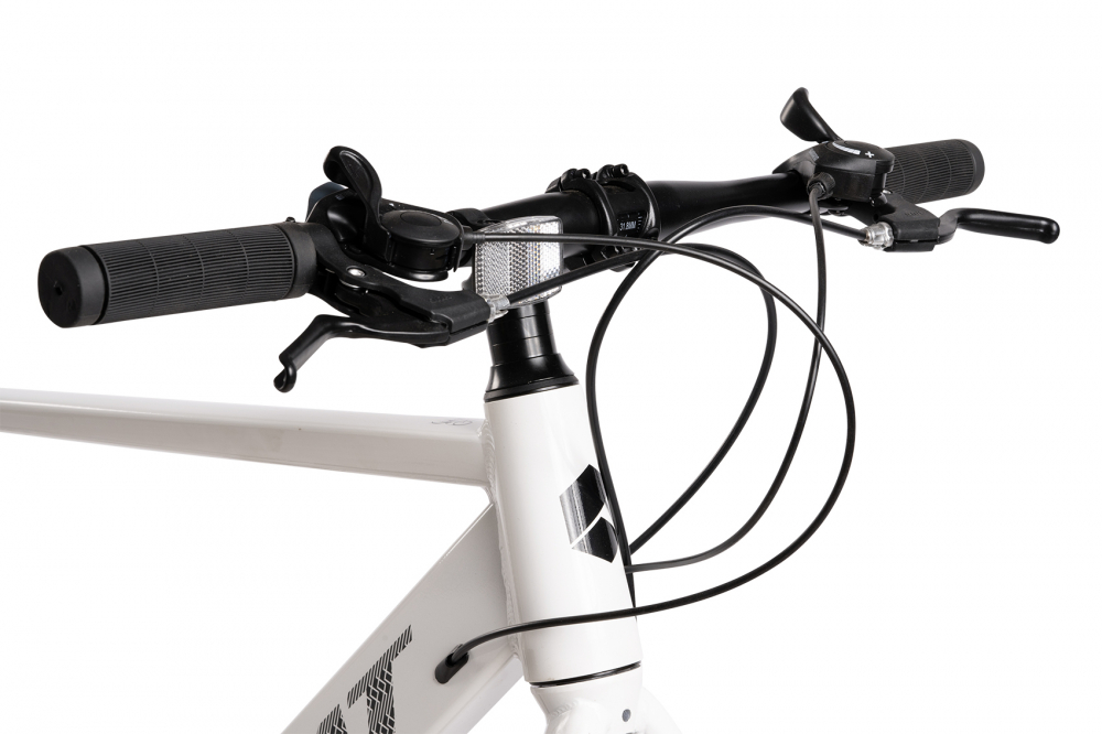 Bicicleta CityGravel Carpat Pathfinder 3.0 C28314G AlbNegru, roti 28 inch, 14 viteze, inaltime utilizator 150-165 cm, greutate suportata 120 kg - 1 | YEO