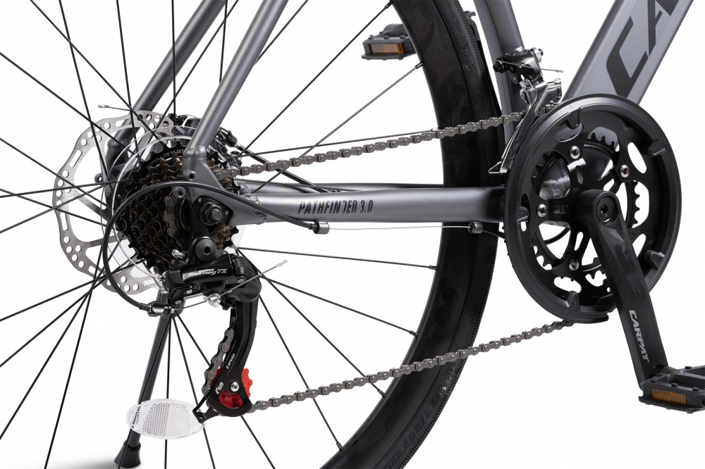 Bicicleta CityGravel Carpat Pathfinder 3.0 C28314G GriNegru, roti 28 inch, 14 viteze, inaltime utilizator 150-165 cm, greutate suportata 120 kg - 5