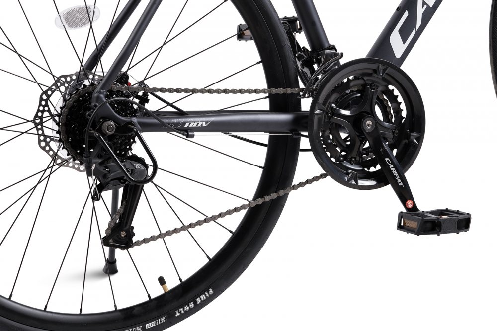 Bicicleta CityGravel Carpat RDV C28320G AlbastruAlb, roti 28 inch, 24 viteze, inaltime utilizator 150-165 cm, greutate suportata 120 kg - 5