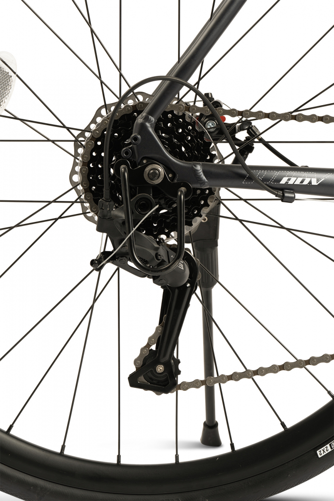 Bicicleta CursieraCyclocross Carpat Adv C28320RG AlbastruAlb, roti 28 inch, aluminiu 16 viteze, echipare A3-LTW00, frane disc, cabluri integrate - 4
