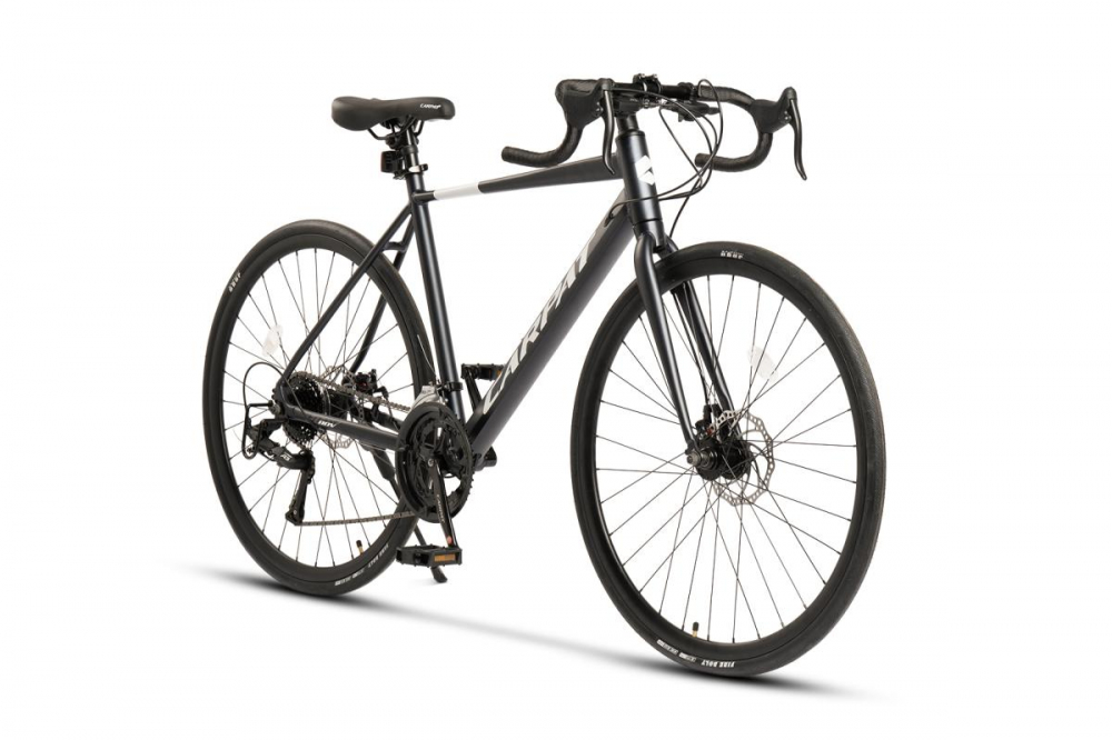Bicicleta CursieraCyclocross Carpat Adv C28320RG AlbastruAlb roti 28 inch aluminiu 16 viteze echipare A3-LTW00 frane disc cabluri integrate