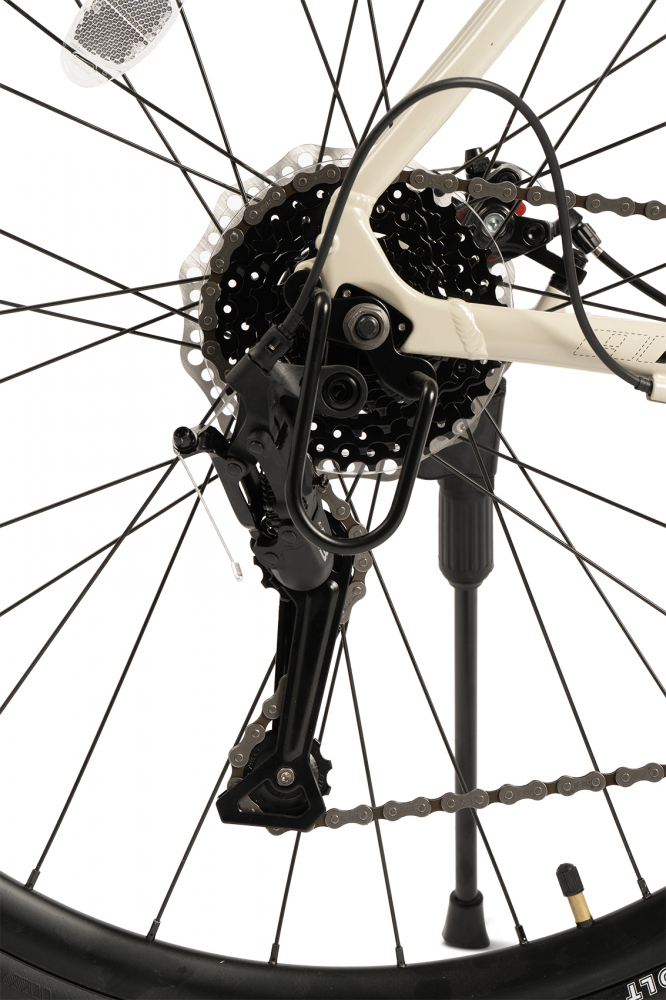 Bicicleta CursieraCyclocross Carpat Adv C28320RG CremNegru, roti 28 inch, aluminiu 16 viteze, echipare A3-LTW00, frane disc, cabluri integrate - 4