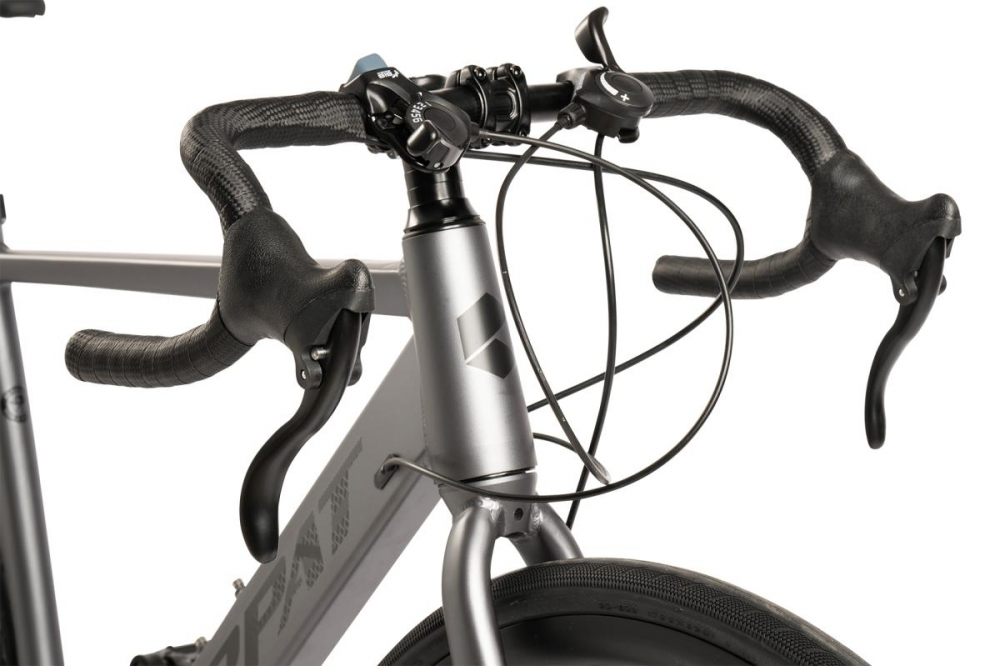 Bicicleta CursieraCyclocross Carpat Pathfinder 3.0 C28315G GriNegru, roti 28 inch, aluminiu 14 viteze, echipare Shimano, frane disc, cabluri integrate, inaltime utilizator 150-165 cm - 1 | YEO