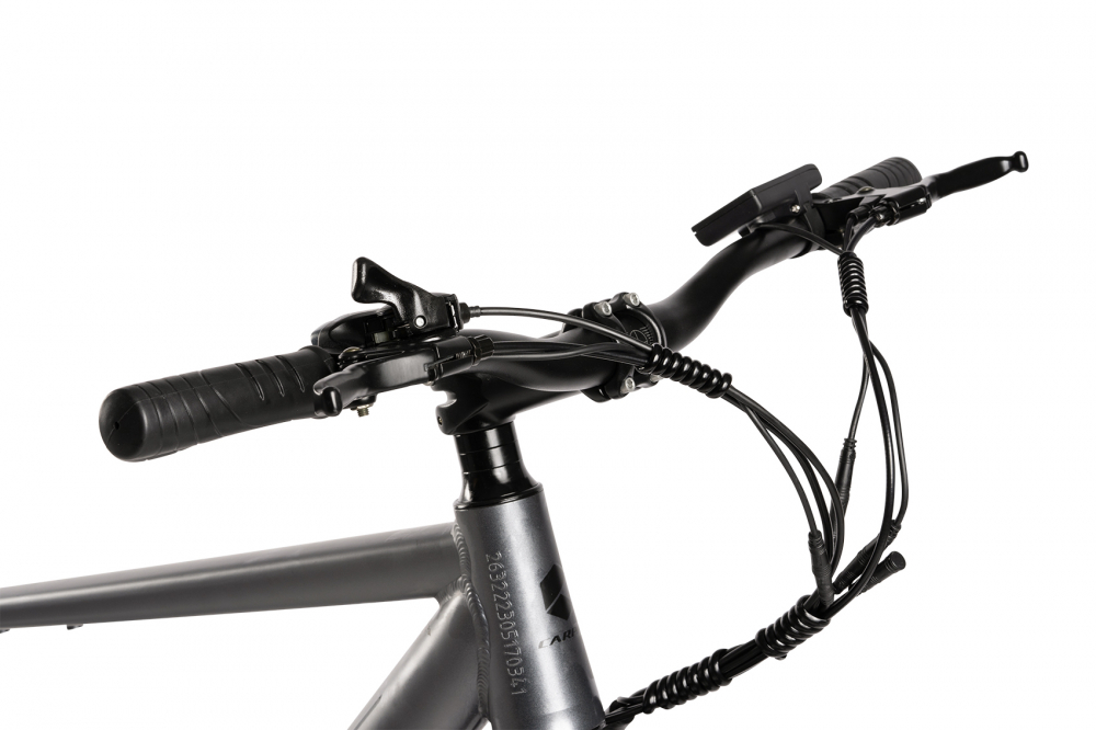 Bicicleta Electrica E-Bike MTB Carpat Almighty C26518E, GriNegru, roti 26 inch, inaltime utilizator 150-165 cm, greutate suportata 120 kg, viteza maxima25 kmh, autonomie acumulator 60 km - 1 | YEO