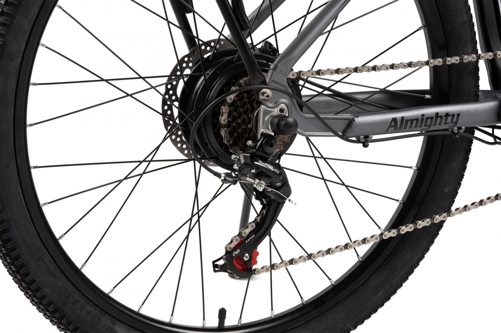 Bicicleta Electrica E-Bike MTB Carpat Almighty C26518E, GriNegru, roti 26 inch, inaltime utilizator 150-165 cm, greutate suportata 120 kg, viteza maxima25 kmh, autonomie acumulator 60 km - 4