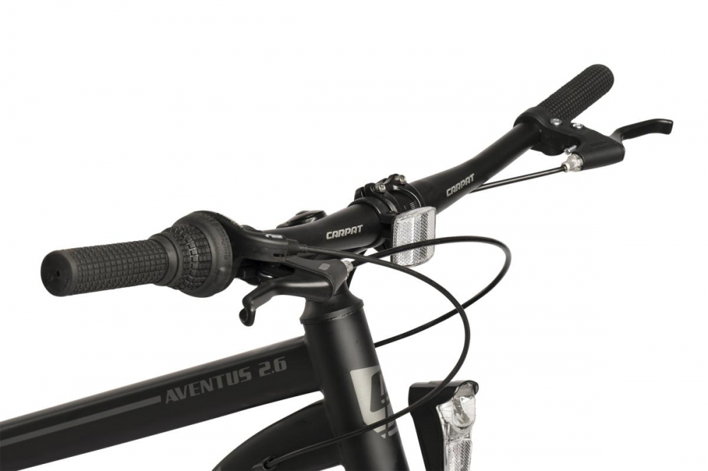 Bicicleta Fat Bike Carpat Aventus C26217A NegruGriVerde, roti 26 inch, inaltime utilizator 150-195 cm, greutate suportata 120 kg - 1 | YEO
