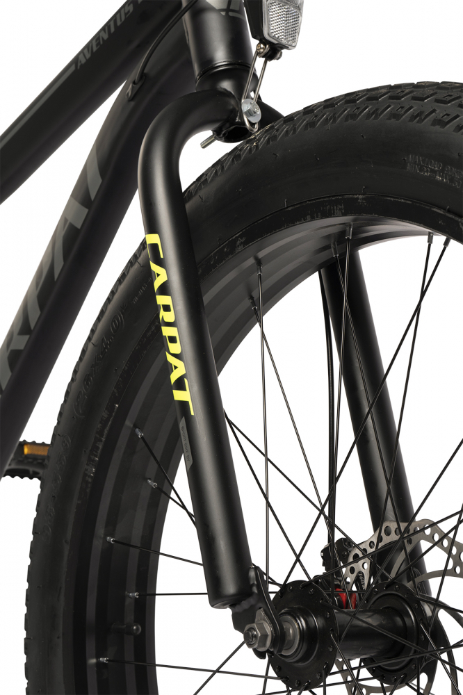 Bicicleta Fat Bike Carpat Aventus C26217A NegruGriVerde, roti 26 inch, inaltime utilizator 150-195 cm, greutate suportata 120 kg - 2 | YEO
