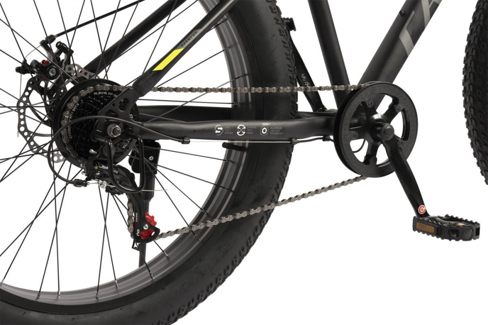 Bicicleta Fat Bike Carpat Aventus C26217A NegruGriVerde, roti 26 inch, inaltime utilizator 150-195 cm, greutate suportata 120 kg - 4