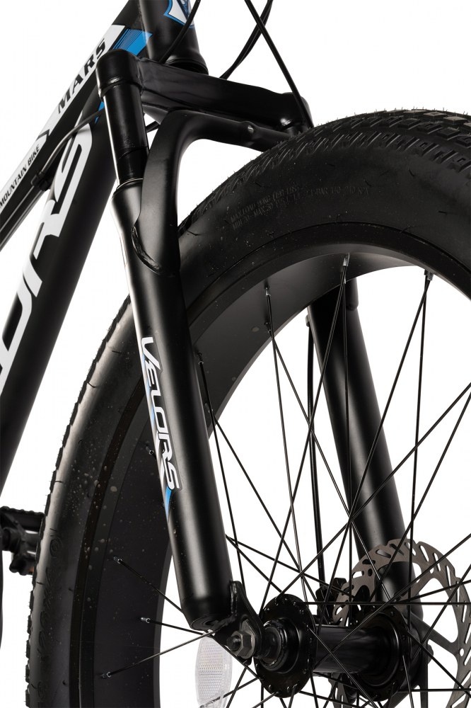 Bicicleta Fat-Bike Velors Mars V2605G NegruAlbAlbastru, roti 26 inch, inaltime utilizator 150-195 cm, greutate suportata 120 kg - 2 | YEO