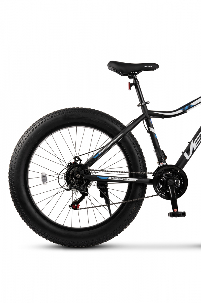 Bicicleta Fat-Bike Velors Mars V2605G NegruAlbAlbastru, roti 26 inch, inaltime utilizator 150-195 cm, greutate suportata 120 kg - 5