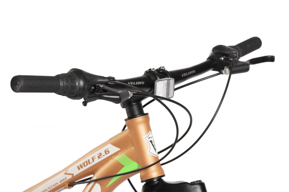 Bicicleta Fat-Bike Velors Wolf V2605D MaroAlbVerde, roti 26 inch, inaltime utilizator 150-195 cm, greutate suportata 120 kg - 2 | YEO
