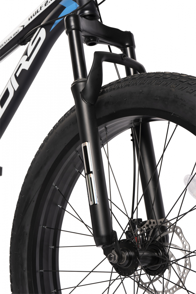 Bicicleta Fat-Bike Velors Wolf V2605D NegruAlbAlbastru, roti 26 inch, inaltime utilizator 150-195 cm, greutate suportata 120 kg - 1 | YEO