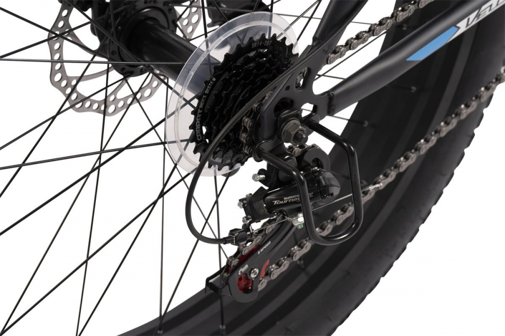 Bicicleta Fat-Bike Velors Wolf V2605D NegruAlbAlbastru, roti 26 inch, inaltime utilizator 150-195 cm, greutate suportata 120 kg - 2 | YEO