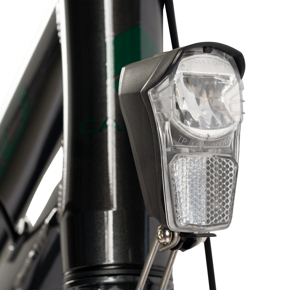 Bicicleta Carpat PRO C29272H GriVerde Hidraulica Trekking, roti 29 inch, echipare Shimano Deore, 11 viteze, frane hidraulice disc, cadru aluminiu - 2