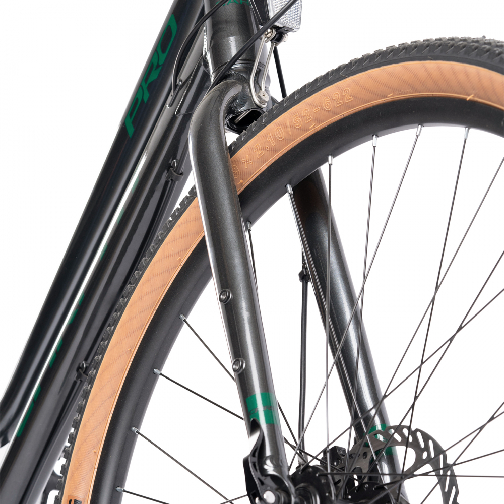 Bicicleta Carpat PRO C29272H GriVerde Hidraulica Trekking, roti 29 inch, echipare Shimano Deore, 11 viteze, frane hidraulice disc, cadru aluminiu - 4