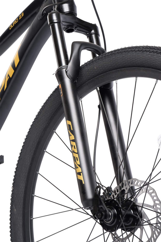 Bicicleta MTB Carpat DURO 2.9 C29334H NegruGalben, roti 29 inch, echipare Shimano AlivioAltus, frane Hidraulice Radius, cabluri integrate, 9 Viteze, greutate suportata 120 kg - 3