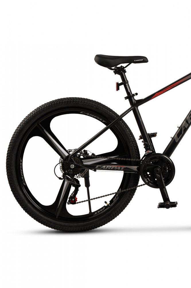 Bicicleta MTB Carpat Evolution C27313M NegruGriRosu, roti 27.5 inch, inaltime utilizator 165-175 cm, greutate suportata 120 kg - 4