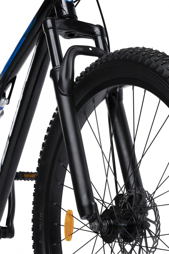 Bicicleta MTB-Full Suspension Fat Bike Velors Dynamic V27304AG NegruAlbastruGri, roti 27.5 inch, schimbator Carpat, 21 viteze, frane pe disc - 2