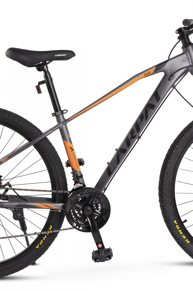 Bicicleta MTB-HT Carpat Ian 2.9 C2959G GriNegruPortocaliu, roti 29 inch, 21 viteze, inaltime utilizator 170-195 cm, greutate suportata 120 kg - 2 | YEO