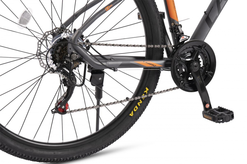 Bicicleta MTB-HT Carpat Ian 2.9 C2959G GriNegruPortocaliu, roti 29 inch, 21 viteze, inaltime utilizator 170-195 cm, greutate suportata 120 kg - 5