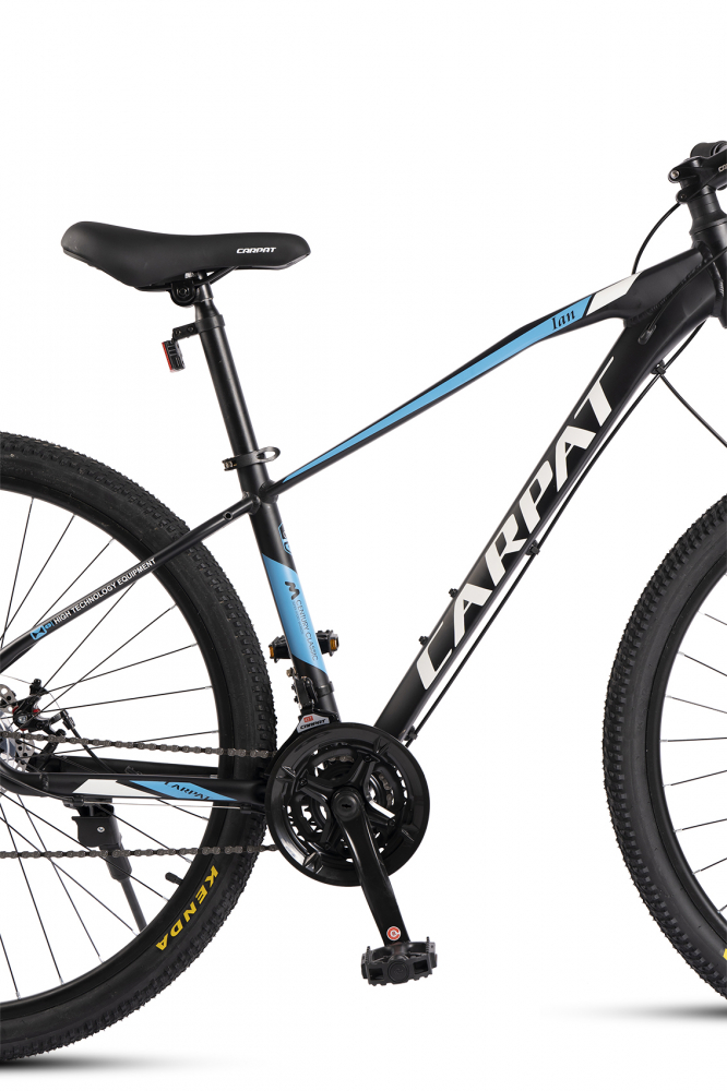 Bicicleta MTB-HT Carpat Ian 2.9 C2959G NegruAlbAlbastru, roti 29 inch, 21 viteze, inaltime utilizator 170-195 cm, greutate suportata 120 kg - 4