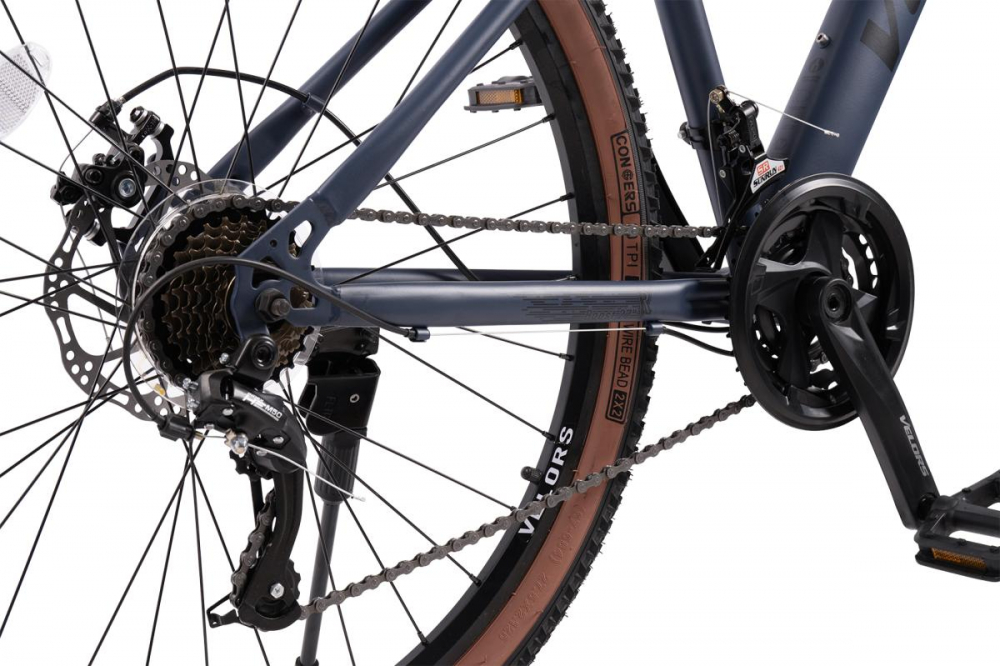 Bicicleta MTB-HT Velors Boost 2.7 V27301A GriNegru, roti 27.5 inch, inaltime utilizator 160-175 cm, greutate suportata 120 kg - 4