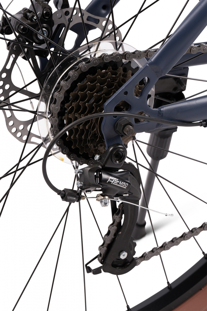 Bicicleta MTB-HT Velors Boost 2.7 V27301A GriNegru, roti 27.5 inch, inaltime utilizator 160-175 cm, greutate suportata 120 kg - 5