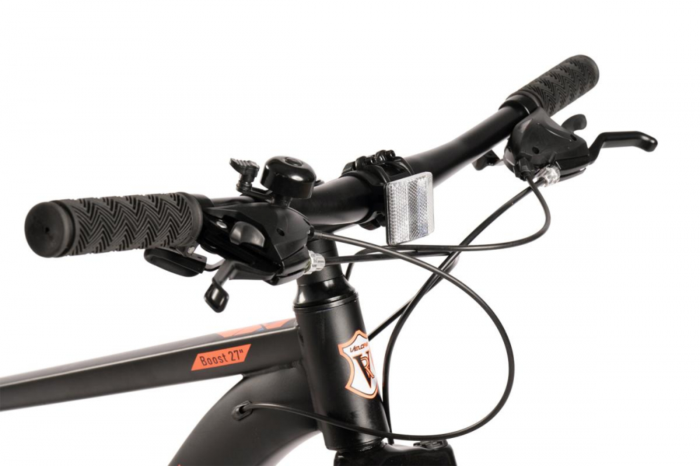 Bicicleta MTB-HT Velors Boost 2.7 V27301A NegruPortocaliu, roti 27.5 inch, inaltime utilizator 160-175 cm, greutate suportata 120 kg - 1 | YEO