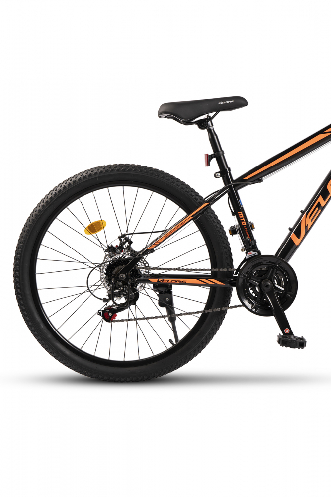 Bicicleta MTB-HT Velors Challenge 2.6 V2610A NegruPortocaliu, roti 26 inch, inaltime utilizator 155-165 cm, greutate suportata 120 kg - 5