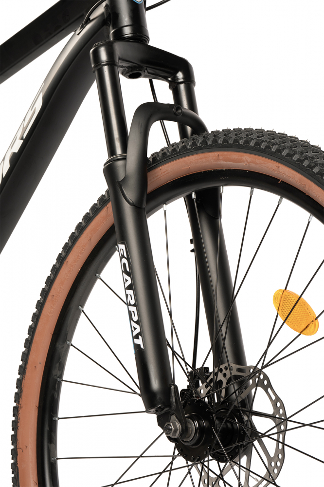 Bicicleta MTB-HT Velors Forest 2.7 V27302B NegruAlbAlbastru, roti 27 inch, 21 viteze, echipare Shimano, frane disc, cabluri integrate - 2