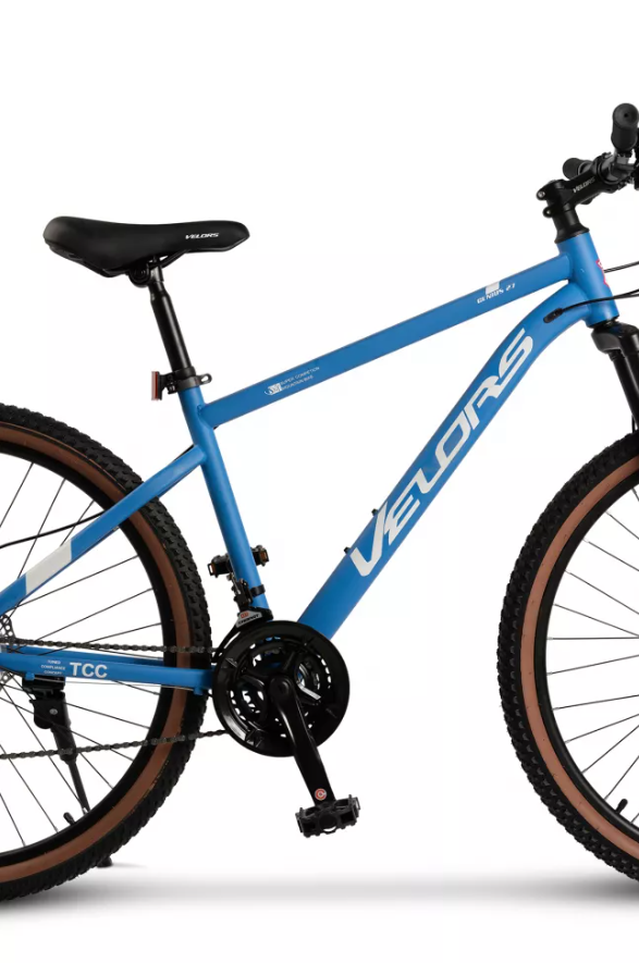 Bicicleta MTB-HT Velors Genius 2.7 V27301A AlbastruAlb, roti 27.5 inch, inaltime utilizator 160-175 cm, greutate suportata 120 kg - 2 | YEO