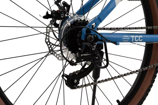 Bicicleta MTB-HT Velors Genius 2.7 V27301A AlbastruAlb, roti 27.5 inch, inaltime utilizator 160-175 cm, greutate suportata 120 kg - 4