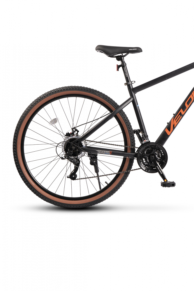 Bicicleta MTB-HT Velors Genius 2.9 V29301A NegruPortocaliu, roti 29 inch, 21 viteze, frana pe disc, inaltime utilizator 165-180 cm, greutate suportata 120 kg - 2