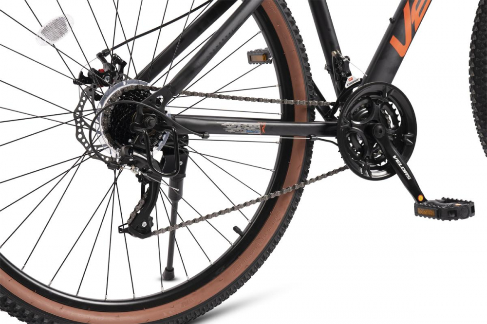 Bicicleta MTB-HT Velors Genius 2.9 V29301A NegruPortocaliu, roti 29 inch, 21 viteze, frana pe disc, inaltime utilizator 165-180 cm, greutate suportata 120 kg - 3