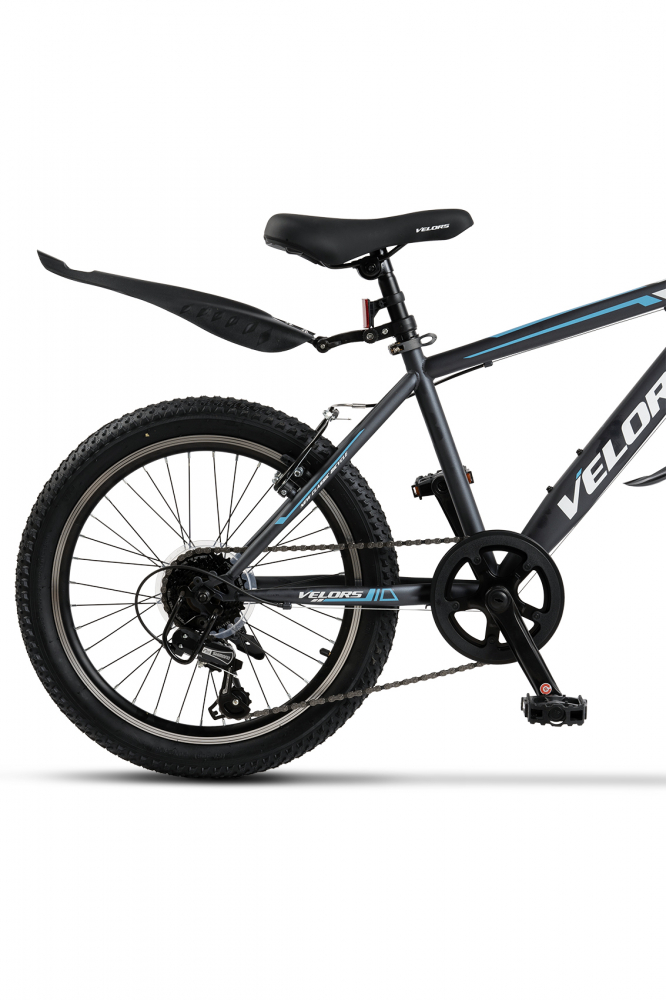 Bicicleta MTB-HT Velors Neptune 2.0 V20215G GriAlbastru, roti 20 inch, 7 viteze, inaltime utilizator 130-160 cm, greutate suportata 80 kg - 3