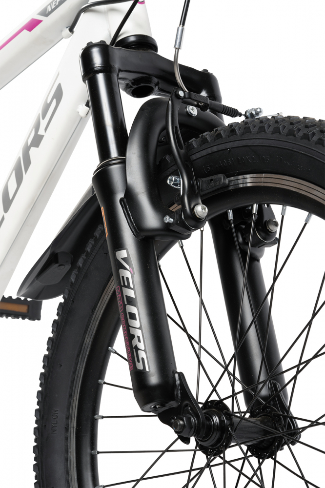 Bicicleta MTB-HT Velors Neptune 2.0 V20215G AlbMovGri, roti 20 inch, 7 viteze, inaltime utilizator 130-160 cm, greutate suportata 80 kg - 2 | YEO