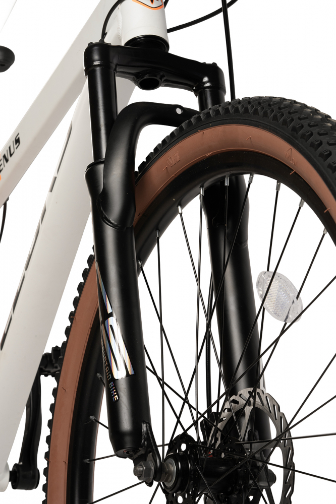 Bicicleta MTB-HT Velors Venus 2.6 V26302G AlbNegruPortocaliu, roti 26 inch, cadru din aluminiu, inaltime utilizator 150-165cm, greutate suportata 120 kg - 2 | YEO