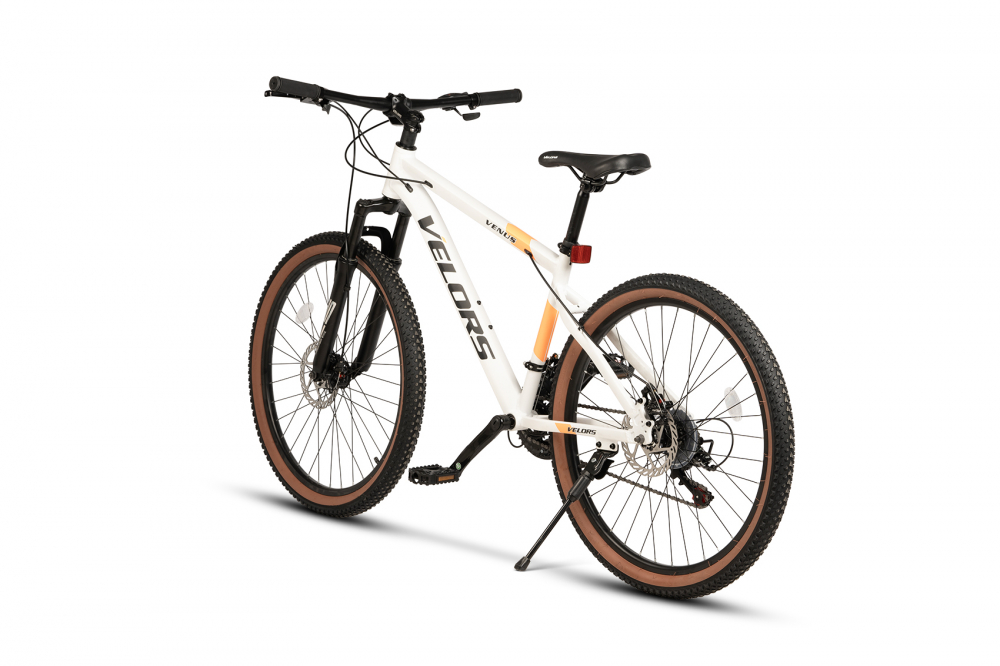 Bicicleta MTB-HT Velors Venus 2.6 V26302G AlbNegruPortocaliu, roti 26 inch, cadru din aluminiu, inaltime utilizator 150-165cm, greutate suportata 120 kg - 6