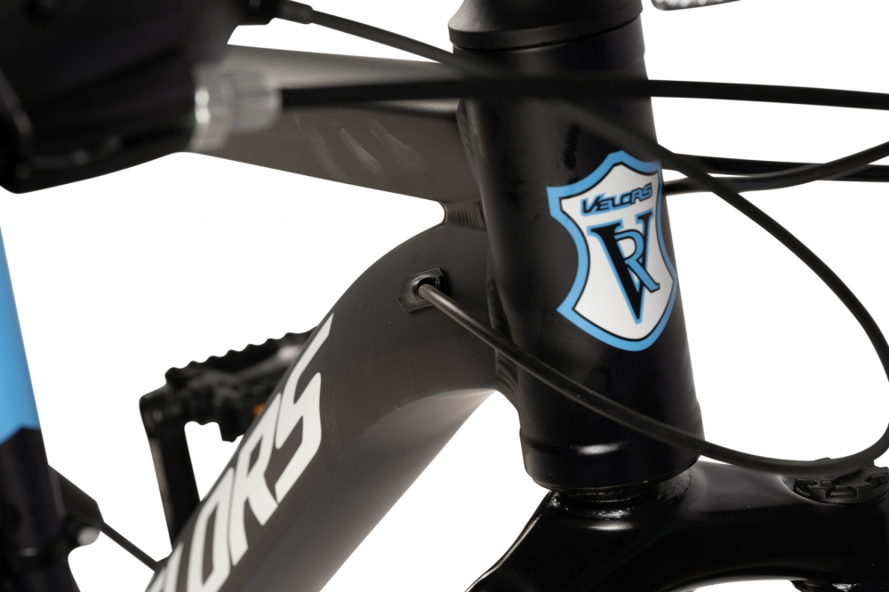 Bicicleta MTB-HT Velors Venus 2.7 V27302G NegruAlbAlbastru, roti 27,5 inch, cadru din aluminiu, inaltime utilizator 160-175 cm, greutate suportata 120 kg - 2