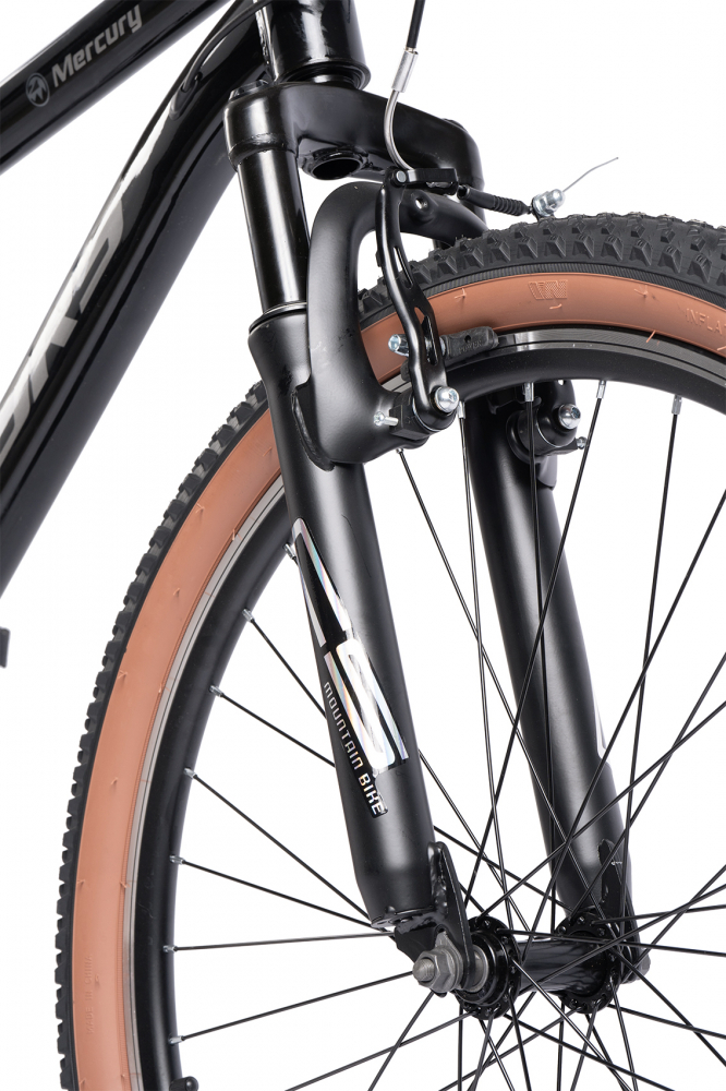 Bicicleta MTB Velors Mercury V26301G NegruGri, roti 26 inch,Schimbator spate Carpat, Roti 26 Inch, Manete Schimbator Rotative, 21 viteze, Frane Mecanice Disc fataspate - 2