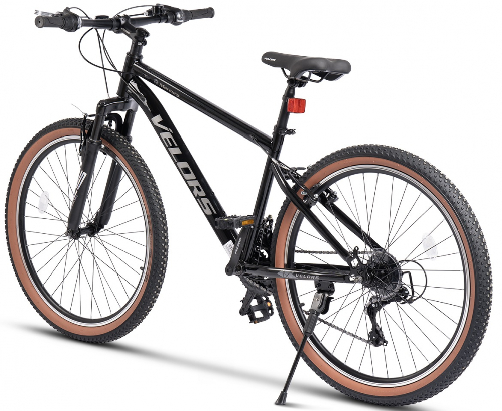Bicicleta MTB Velors Mercury V26301G NegruGri, roti 26 inch,Schimbator spate Carpat, Roti 26 Inch, Manete Schimbator Rotative, 21 viteze, Frane Mecanice Disc fataspate - 6