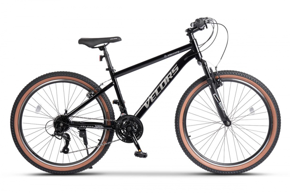 Bicicleta MTB Velors Mercury V26301G NegruGri, roti 26 inch,Schimbator spate Carpat, Roti 26 Inch, Manete Schimbator Rotative, 21 viteze, Frane Mecanice Disc fataspate - 7