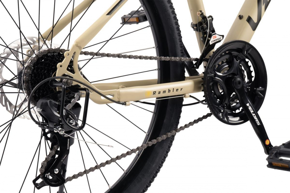 Bicicleta MTB Velors Rambler V26311A 26 inch, OliveNegru, inaltime utilizator 150-165 cm, cadru din otel, greutate suportata 120 kg - 4