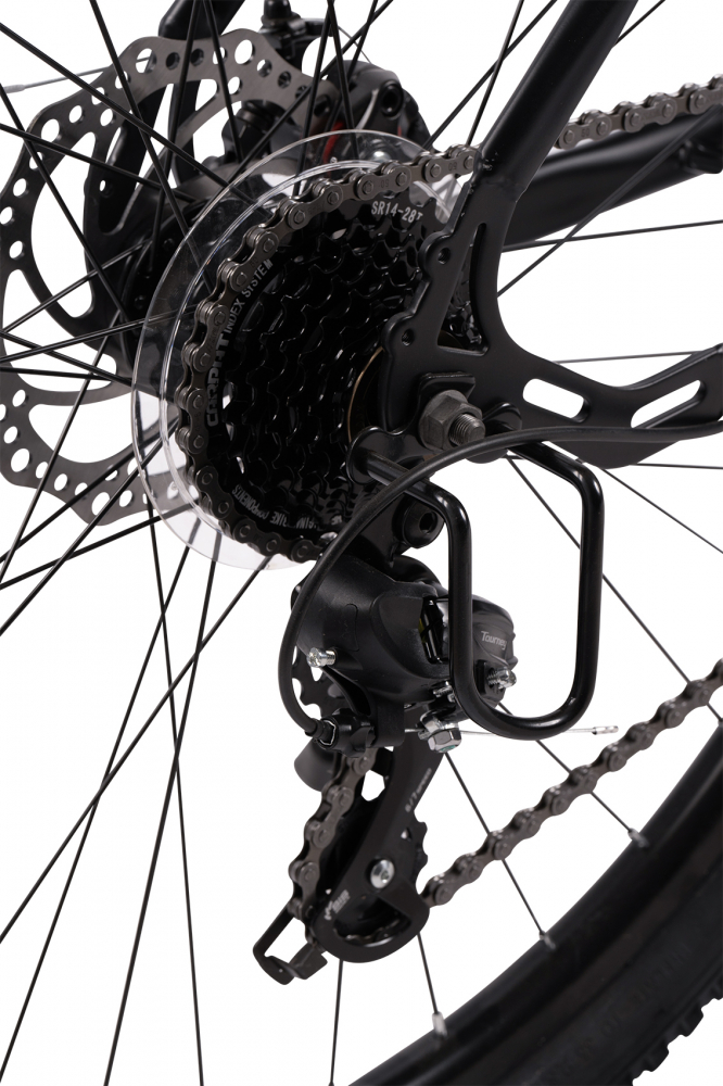 Bicicleta MTB Velors Rambler V27311A 27.5 inch, NegruPortocaliu, inaltime utilizator 160-175 cm, cadru din otel, greutate suportata 120 kg - 4
