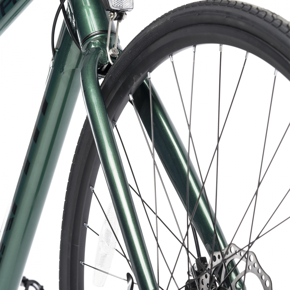 Bicicleta Rich Carpat Pro C27216C VerdeNegru de orassosea, tip semicursiera, roti 28 inch, 16 viteze, inaltime utilizator 170-195 cm, greutate suportata 120 kg - 4